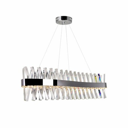 CWI LIGHTING Led Chandelier With Chrome Finish 1220P40-601-S